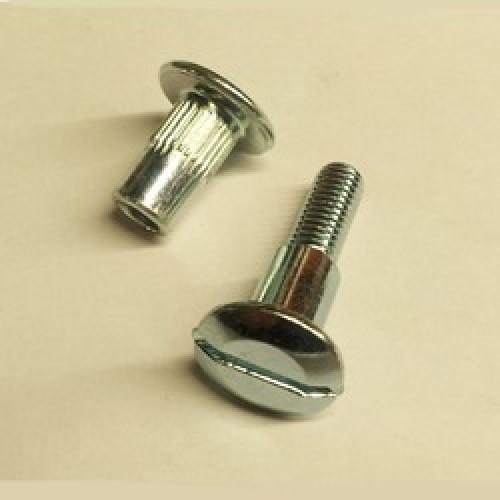 M6 BZP MILD STEEL CABINET  CONNECTOR, 34-41mm RANGE Ref: 267.07.902