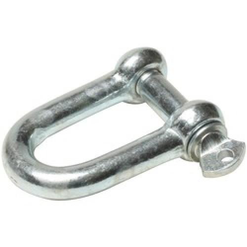 8mm   ST/ST 'D' SHACKLE with SCREWED COLLAR PIN