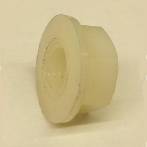 M10          WHITE NYLON  HEX FLANGED NUT