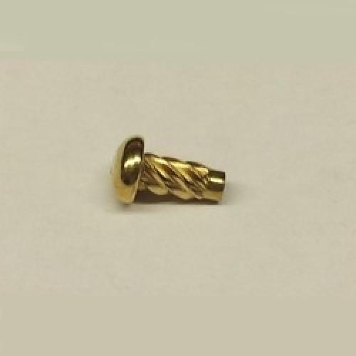 No2  x 3/16  EL/BRASSED  HAMMER DRIVE SCREW