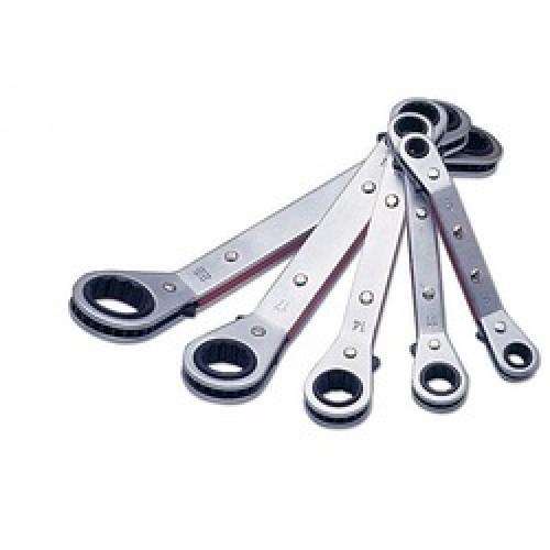 5pc RATCHET RING SPANNER SET           (Ref:1750)