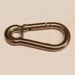 6mm   CARBINE HOOK with EYELET  A4 ST/ST (SSCE06)