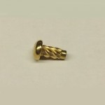 No2  x 3/16  EL/BRASSED  HAMMER DRIVE SCREW