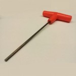 7/64  A/F PLASTIC MOULDED  TEE HANDLE WRENCH